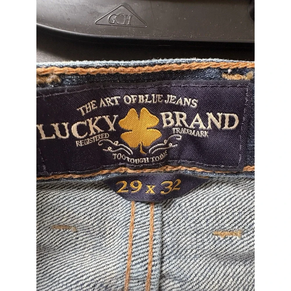 LUCKY BRAND‎ Dean Jeans Men 29x32 Straight Leg Stretch Blue Dark Wash Denim